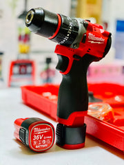 Milwaukee Rechargeable Drill Machine With 2 Batteries and polisher | Extender and Charger