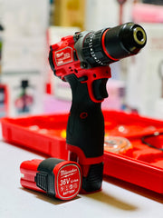 Milwaukee Rechargeable Drill Machine With 2 Batteries and polisher | Extender and Charger