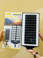 Solar Rechargeable Sensor Street Light With 528 LEDs and 28 COB light with Remote and Cells