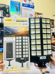 Solar Rechargeable Sensor Street Light With 528 LEDs and 28 COB light with Remote and Cells