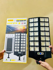 Solar Rechargeable Sensor Street Light With 528 LEDs and 28 COB light with Remote and Cells
