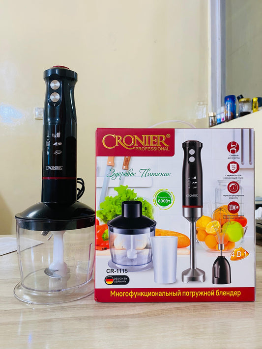 New Hand Blender Set 4 in 1 & 5 in 1 With Beater 800Watts & 600Watts single speed option Stainless Steel Immersion Blender - Egg beater and Milk Frother - Chopper and 600ml Beaker with Lid - Juicer Machine - kitchen