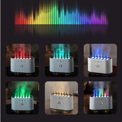 Mist Humidifier Low Noise Air Humidifier 6 Nozzle Cool Mist Maker Multicolor RGB Light Effect for Home, Bedroom & Office