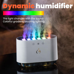 Mist Humidifier Low Noise Air Humidifier 6 Nozzle Cool Mist Maker Multicolor RGB Light Effect for Home, Bedroom & Office