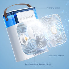 4 In 1 Fan Air Cooler with Humidifier & Night Light | Mist Fan