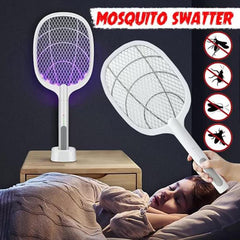 2 in 1 Rechargeable mosquito killer racket 2 in 1 and night lamp Mosqutio