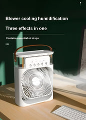 4 In 1 Fan Air Cooler with Humidifier & Night Light | Mist Fan