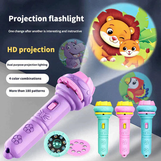 KIDS SLIDE PROJECTOR FLASHLIGHT PROJECTION LIGHT